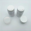 Round Shape Heavy Wall 80ml 180ml Plastic Cosmetic Hair Fiber Powder Shaker Bottles for Dry Shampoo Facial Cleanser Loose Powder