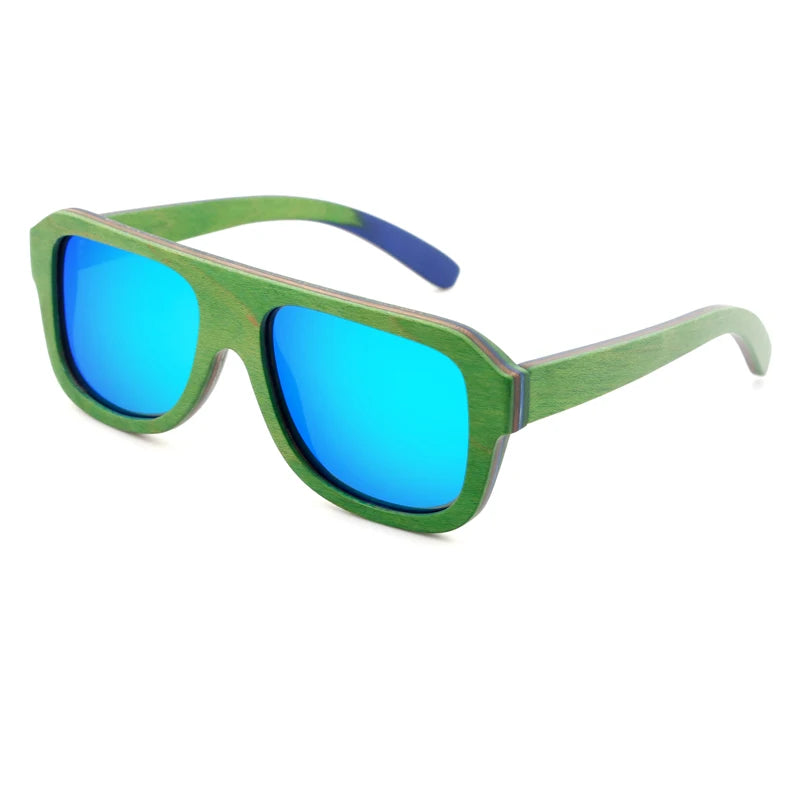 Vibrant Pastel Skateboard Environmentally-Friendly Kids Sunglasses: Smooth Polished Frame & Bright Accents for Birthdays