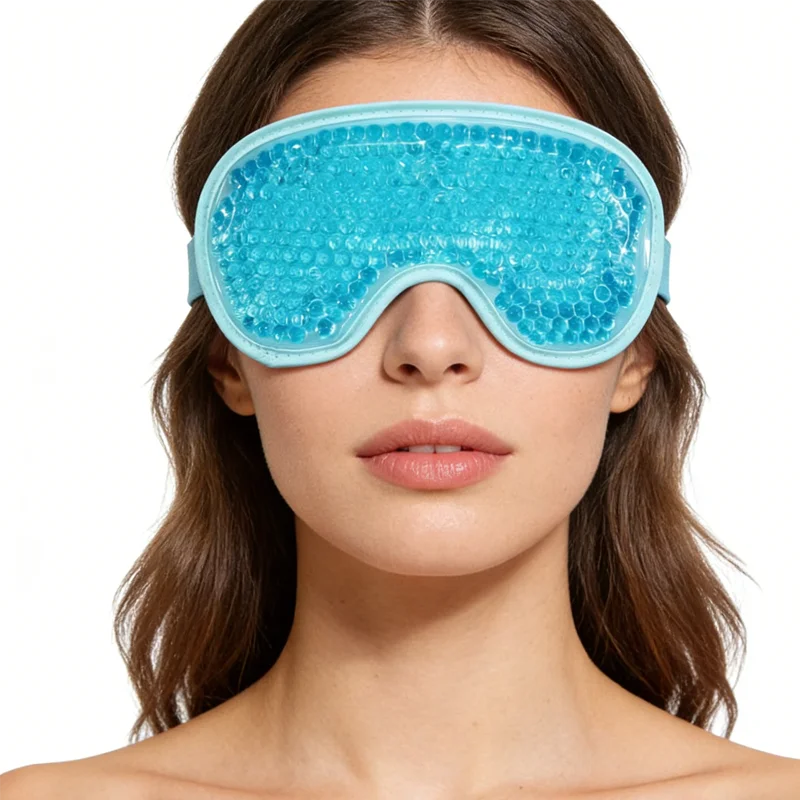 Headache Relief Eye Mask Ice Pack Hot Cold Mask Cooling Soothing Relaxing Sinus Freezer Gel Beads