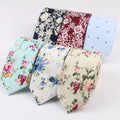Cotton Men's Colourful Tie Ties Necktie Narrow Paisley Slim Skinny Cravate Narrow Thick Neckties