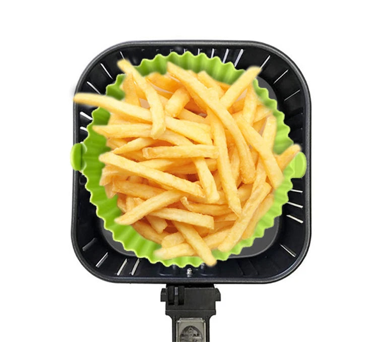 Eco Friendly Feature and Oven Plates Dinnerware Baking Cake Mold Silicone air Fryer Liners