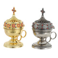 Orthodox Church Candle Holder Votive Candelabra Jesus Christ Catholic Religious Candlestick Church With Glass