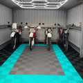 40x40x1.8cm Flexible Interlocking Garage Floor Tiles Plastic  Floor Mat PP for Car Parking Carwash Detailing Shop