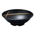 Japanese Style Durable Stackable Round Gold Decor Matte Melamine Ramen Bowl with 6" 7" 8" and 9"