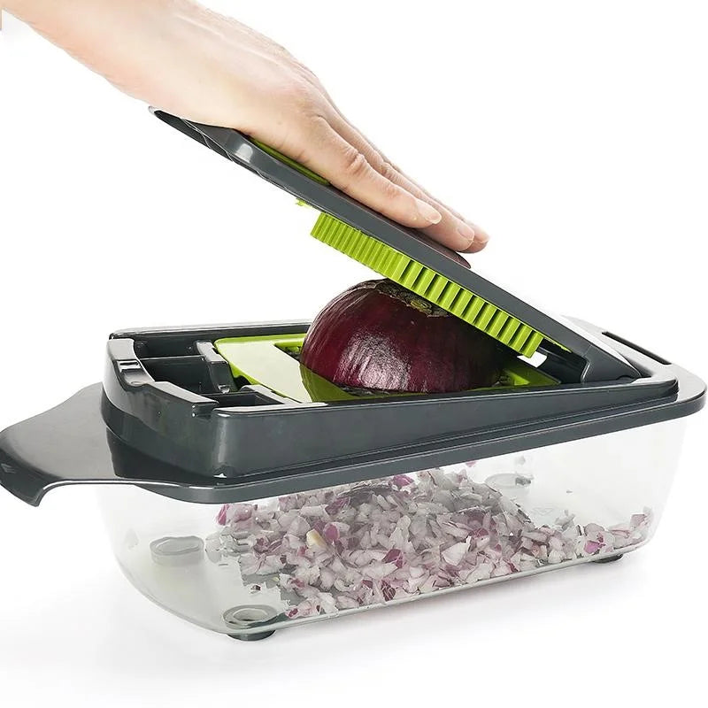 Multifunctional Fullstar Hand Vegetable Chopper with Container Kitchen Accessories Slicer Cutter Onion Chopper Dicer
