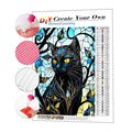 5d Diy Diamond Painting Black Cat Cross Stitch Full Drill Short Lint Canvas Painting ab Drills Diamond Painting Set Home Decor