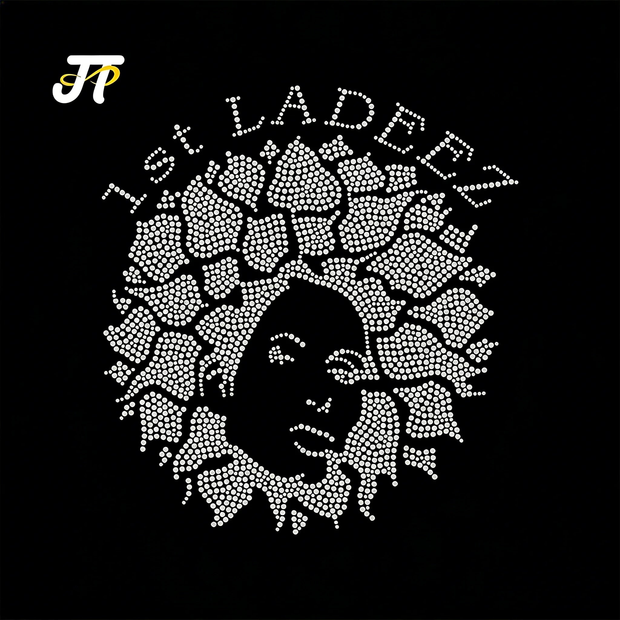 Hot Fix Rhinestone Heat Transfer Sheets - Glitter Vinyl Patches Logos Stitch Design for Lady Clothing Decor