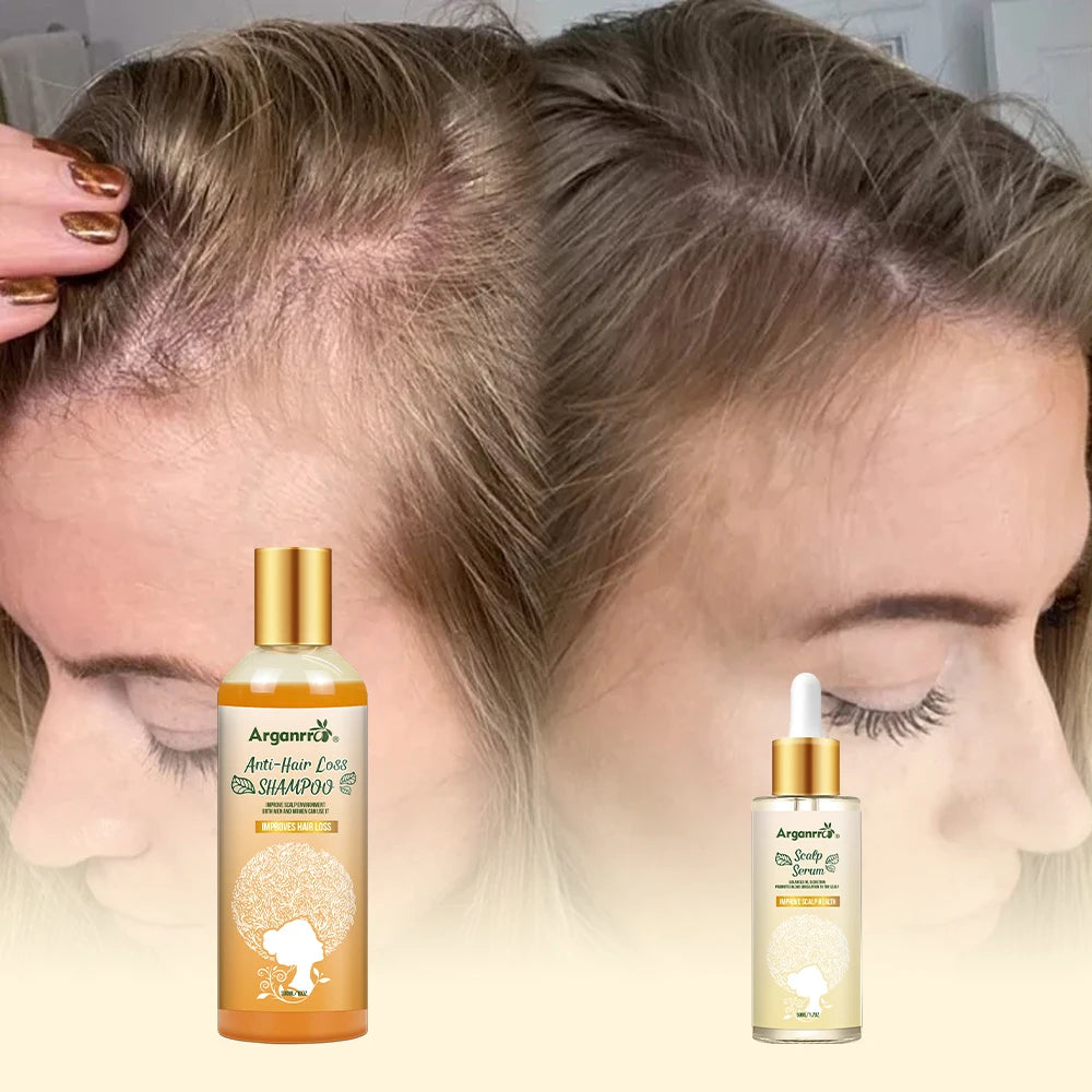 Customize Private Label Natural Essential Argan Oil Hair Loss Treatment Hair Growth Oil Growth Serum