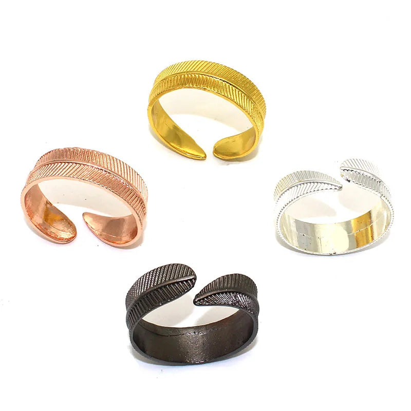 Wholesale Luxury Accessories Metal Napkin Holder Leaf Napkin Rings for Wedding Serviette Decoration