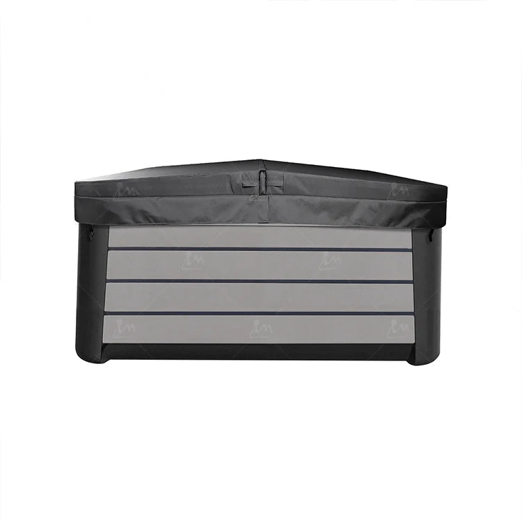Premium Immer Modern Waterproof Hard Hot Tub Spa Cover Oxford Fabric Easy Installation 1 Year Warranty Outdoor Use Black