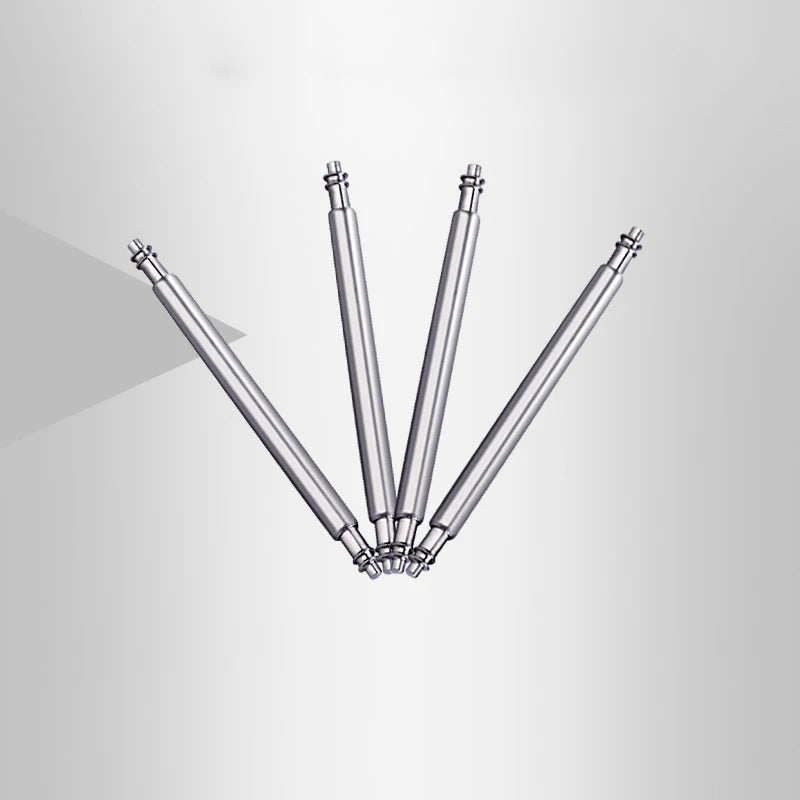 Wholesales 8-26mm High Quality 1.8mm Silver Stainless Steel Spring Bar Double Shoulders Spring Bar for Rubber Steel Watch Bands