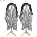 Wanmei Professional High Fashion Printing Haircut Cutting Tools Stripe Styling Pattern Waterproof Shawl Salon Aprons Barber Cape