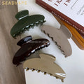 Customized Large Size 10cm Acetate Hair Claws France Retro Style Women's Clamps Accessories for Thick Hair