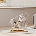 Turntable clear Acrylic Cat Litter Cat Toy Four Seasons Universal Pet Supplies Space Capsule
