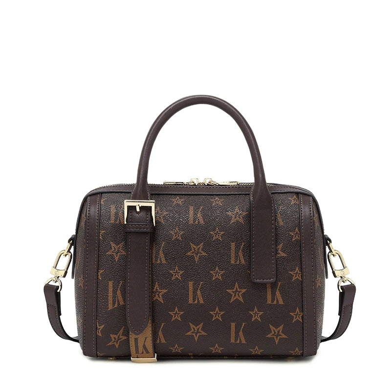 New Niche Handbag Fashionable Old-fashioned High-quality Large-capacity Shoulder Crossbody Boston Bag
