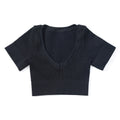 Spring New Ribbed Sport Seamless Quick Dry Fitness Outdoor Running Skinny Yoga Women Short Sleeve Top