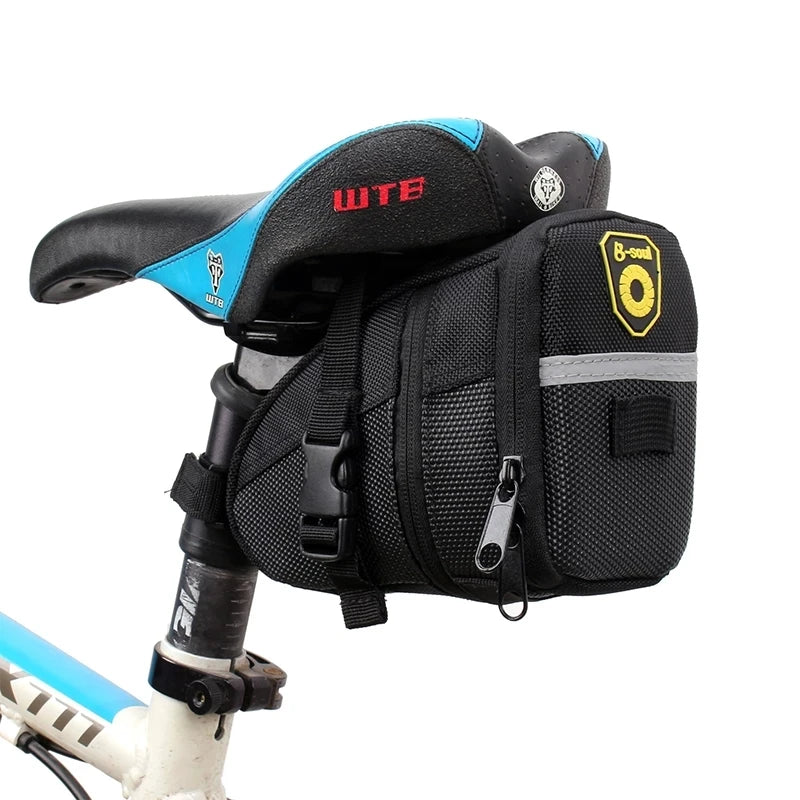 Bicycle Portable Waterproof Bag Cycling Seat Pouch Bicycle Tail Bags MTB Bike Storage Saddle Bag Rear Basket Bicycle Accessories