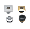 New Shower Head Fixed Seat Copper Zinc Alloy Square Circular Bathtub Accessories Vertical Shower Base Socket