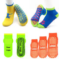 Custom Anti Slip Bulk Wholesale Anti slip Non slip Non Skid Trampoline Grip Kids Ankle Socks