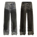 Jeans Flare Pant for Men Street Trends Vintage Button Jeans Wash Loose and Wide Legs  Latest Ladies Jeans