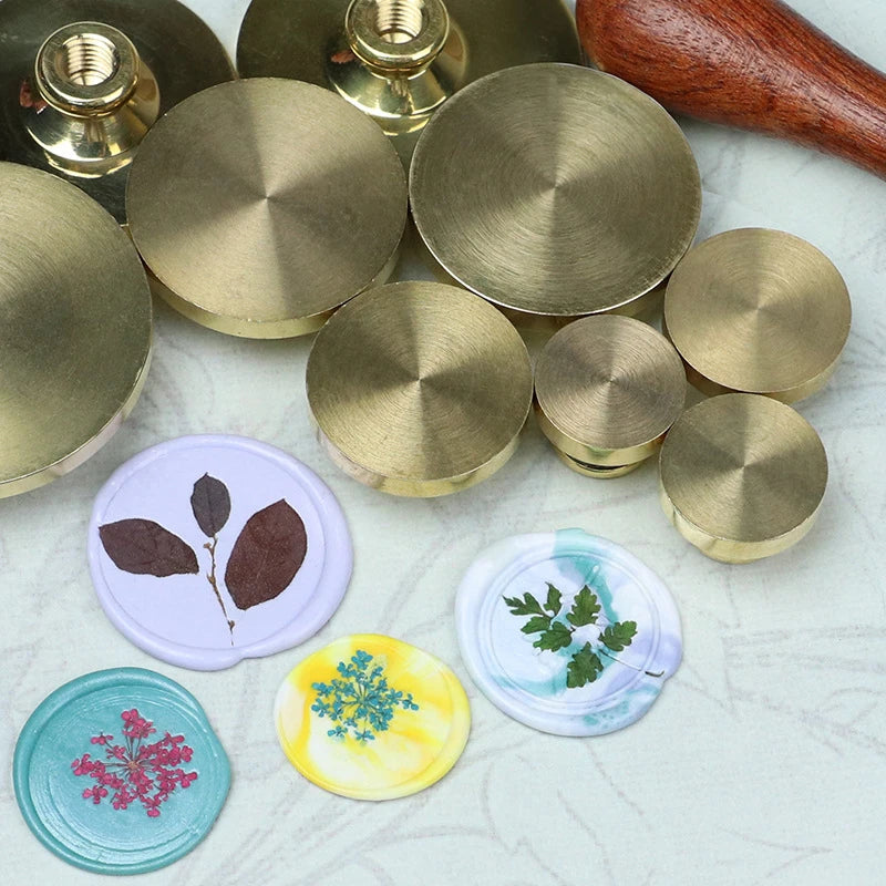 Blank Wax Seal Metal Fire Lacquer Seal Copper Head European Envelope Invitation Greeting Card Decorative Accessories