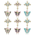 Enamel Butterfly Charms Animal with Flower Cross Charms for Jewelry Making Earrings Necklace Bracelet DIY