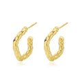 fashion geometric earrings jewelry 925 sterling silver hoop earrings 18k gold plated jewelry for women