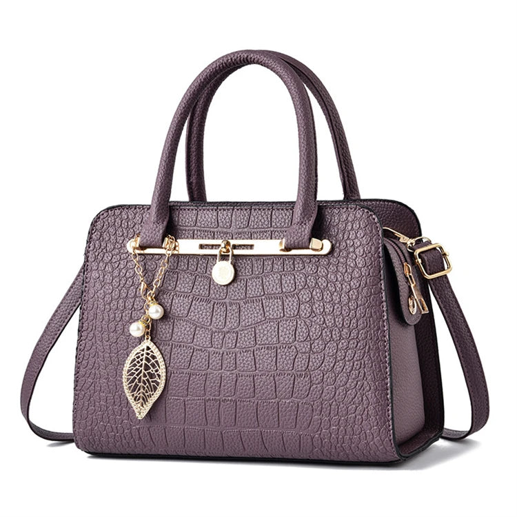 Famous Brand Custom Cheap Fashion Luxury PU Designer Women Tote Handbag With Zip Lock