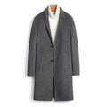 M-5XL Wool Reversible Coat New Suit Cashmere Coat Medium Long Wool Coat Long Windbreaker
