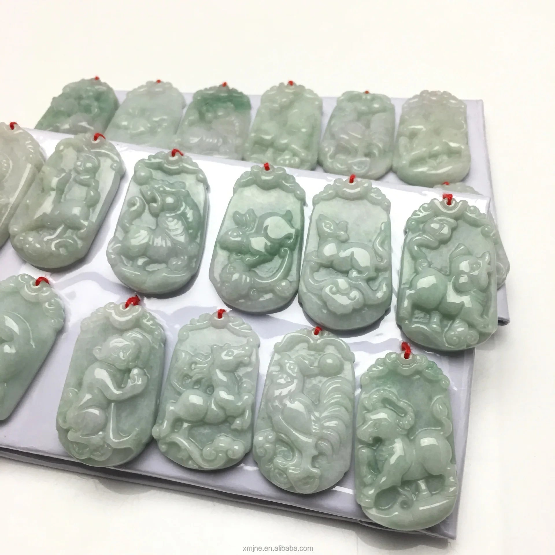 Burma Jade Grade a 12 Zodiac 12 Zodiac Jade Pendant Pendant Jade Handicraft Factory Wholesale