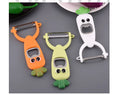 Wholesale Kitchen Tools Vegetable Fruit Potato Peeler Cute Radish Shaped Design Bottle Opener