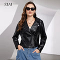 Winter Jackets Female Black Motorcycle Women PU Leather Jacket Plus Size Coat Luxury Clothing Autumn Custom Outdoor