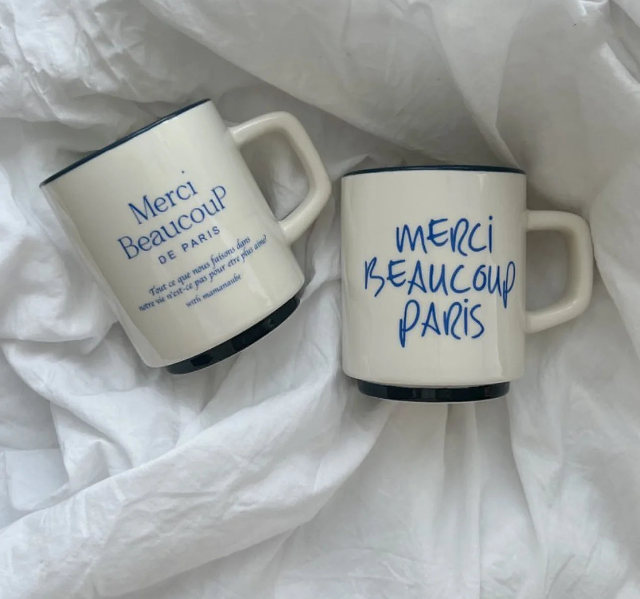 Solhui French Style Letter Ceramic Mug Coffee Cup Custom logo Mug Ceramic