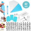 Hot Selling 82 Pcs Set Icing Bags Tips Set with 48pcs Icing Piping Tips Sets to Meet Your Different Need