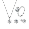 RINNTIN SS2 Accesorios De Dam Dubai Jewelry Sets Jewellery 925 Silver Zirconia Ring Earrings Necklace Wedding Jewelry Sets