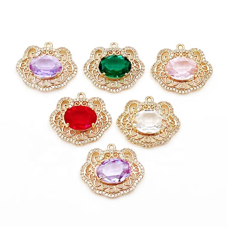 Fashion Jewelry Hijab Accessories Parts Zircon Earings Jewelry