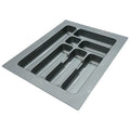 485*390*50mm Grey Plastic Drawer for Kitchen Islands & Carts Organize Flatware Tableware Utensil Storage Cutlery Tray Divider