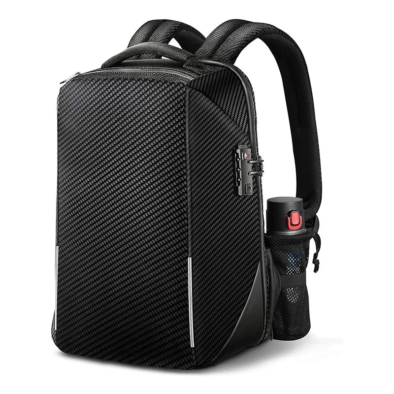 Anti-theft Travel Laptop Backpack 14 Inch TSA-Friendly Waterproof USB RFID Protection Geometric Pattern 56-79L Capacity Unisex