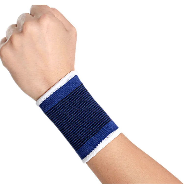 1 Pair Custom Made Elastic Wrist Band for Tennis Weightlifting Support Sleeves Brace Belt for Sports Gym Fitness Knitting Bracer