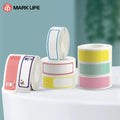 Marklife Transparent Adhesive Thermal Paper Labels Water Oil Resistant Compatible P11 Mini Printer Customizable Rolls for