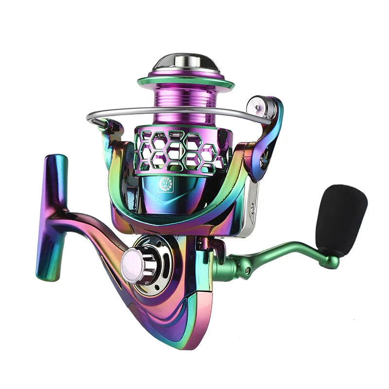 Colorful Lightweight Metal Electroplating Paint 4BB 5.2:1 12kg Drag Spinning Fishing Reel Bait Casting Baitcasting Reels