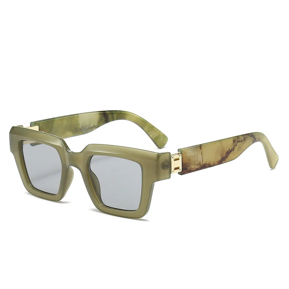 New Ins Luxury Shades Sunglasses for Men Women Classic Trends 2024 square Fashion Lentes De Sol Custom logo Wholesale