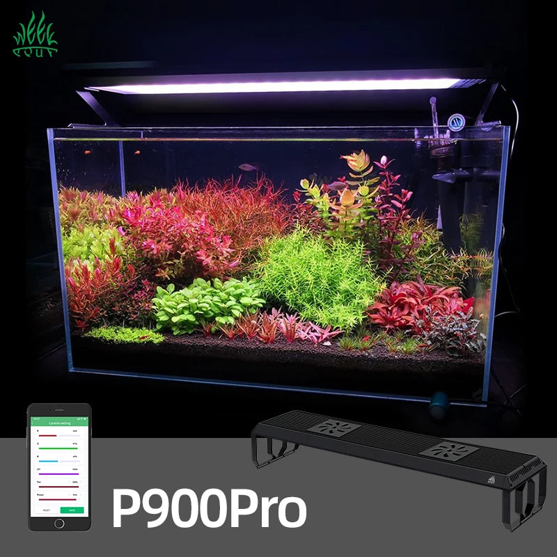Wholesale Aquarium Products135W RGB UV APP Control Led Aquarium Light Week Aqua P900 Pro for Freshwater Aquarium tank Lighting