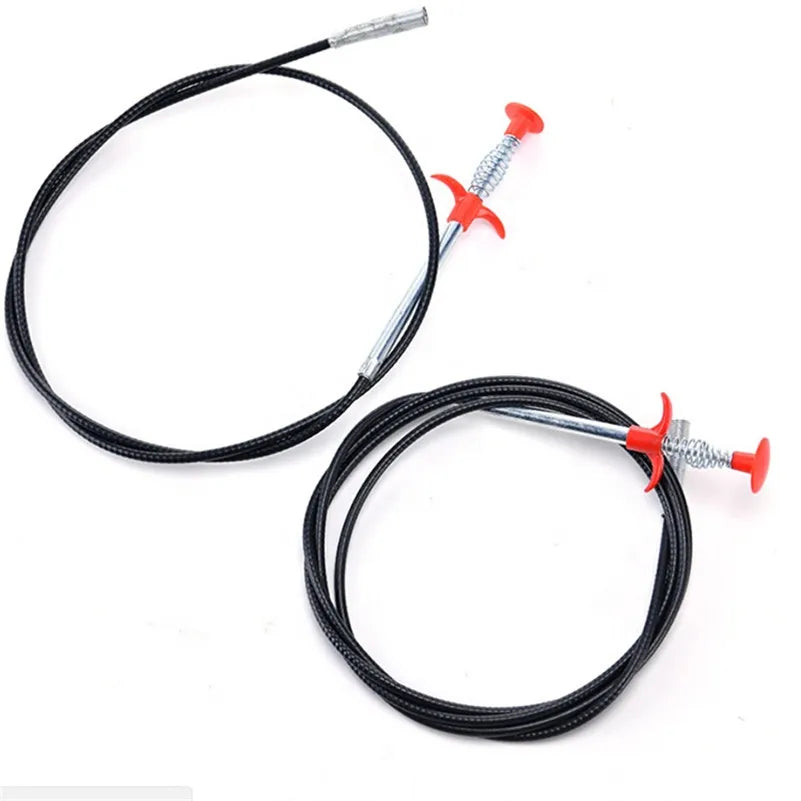 K1309 Household Hair Catcher Sewer Sink Tub Dredge Remover Spring Pipe Cleaning Tool Drain Clog Cleaner