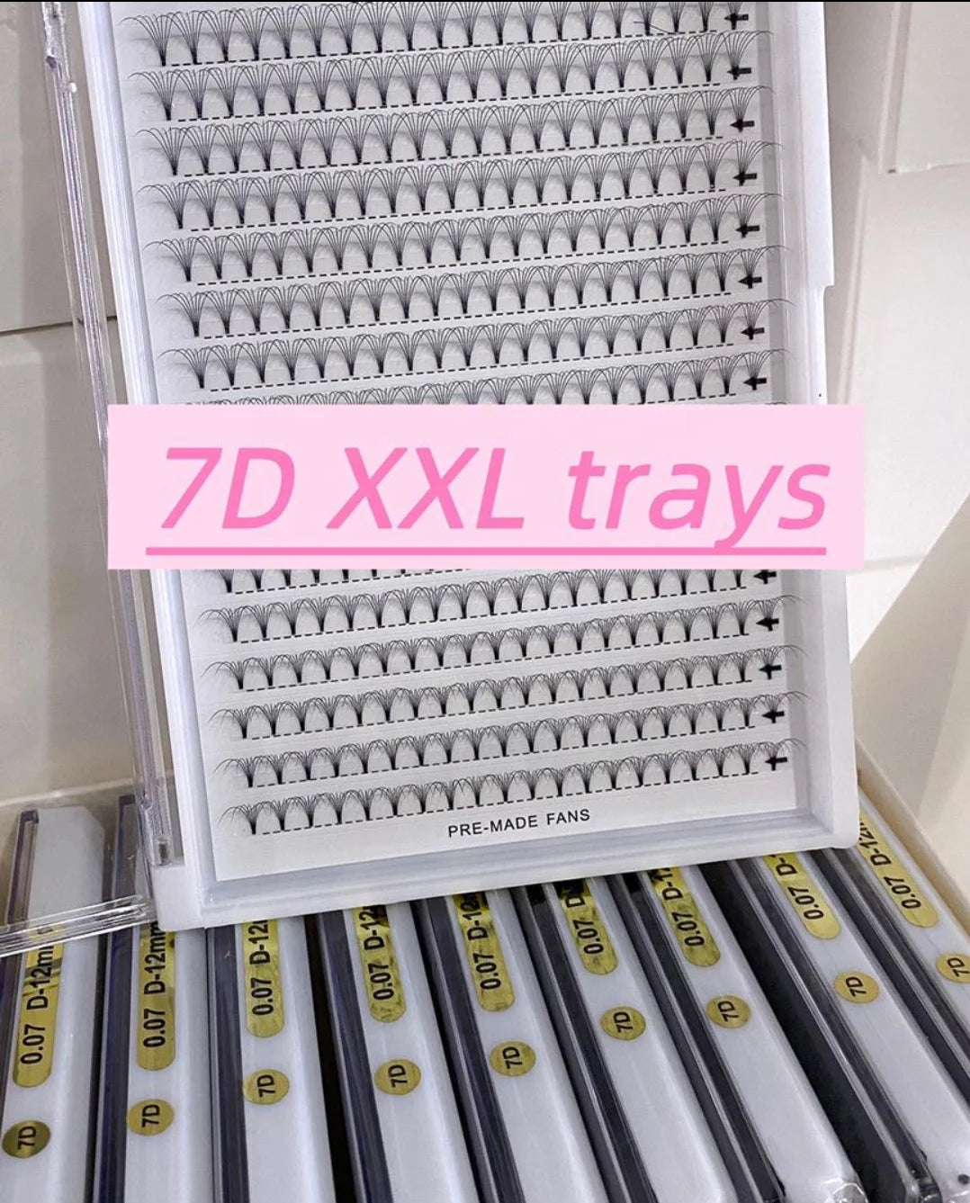 Handmade 5D 6D 7D 8D 10D 14D Volume Fan Eyelash Extensions Korean PBT Fibers Super Soft Natural Black Premade Fans Lashes