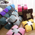 Sherpa Flannel Fleece Minky Custom Blanket Printing Double Bed Plush Blankets