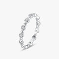 Ailmay Real 925 Sterling Silver Stackable CZ Ring Fashion Simple Heart Clear Zircon Finger Ring Fine Female Fashion Jewelry