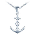 Infinity Symbol Anchor Style Combination 925 Sliver Jewelry Necklace Pendant for Woman