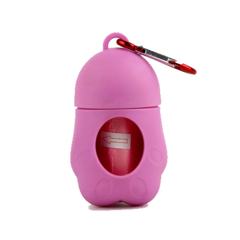 2022 New Arrivals Dog Poop Bag Holder Funny Bio-degradable Portable Dog Poop Bags and Holder Printed Plastic Bag Sustainable 50g
