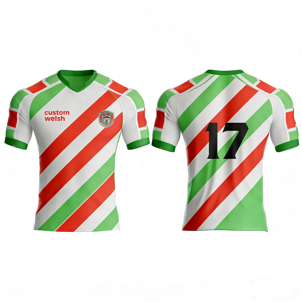 Custom Logo Sublimation Football Touch Rugby T-Shirt 100% Polyester Quick Dry Breathable Anti-Bacterial Plus Size Short Sleeves